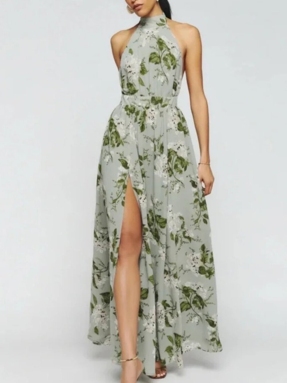 Reformation Petites Andee Dress - Tea Garden